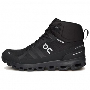 On Cushioned Anti-Slip Wear-Resistant And Water-Resistant High-Top Running Shoes Women's Black
