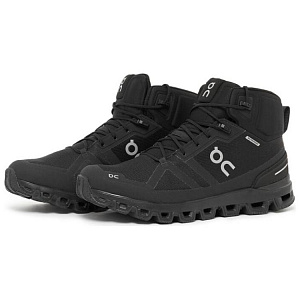 On Cushioned Anti-Slip Wear-Resistant And Water-Resistant High-Top Running Shoes Women's Black 1 2623369