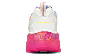 Skechers James Goldcrown X Skechers D'Lites Crystal Low Top Running Shoes Pink/White Women's 3 2623423
