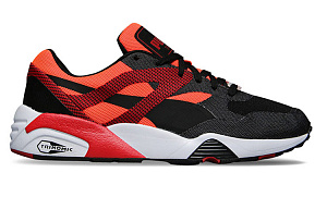 PUMA R698 Progressive Lace Up Running Shoes Black/Yellow 1 2623655