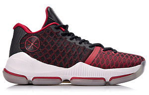 LINING WOW 1 Basketball Shoes Men's Low top Black/Red 1 2623881