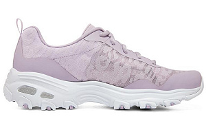 Skechers D'LITES 1.0 Low Top Chunky Sneakers Women's Lavender 1 2624124