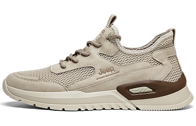 Jeep Low Top Skateboard Shoes Men's Sand