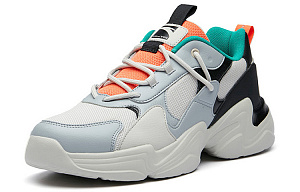 Anta Life Collection Abrasion-Resistant Slip-Resistant Low-Top Chunky Sneakers Men's Mist Gray 1 2624458