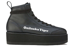 Onitsuka Tiger Delegation Chunk High Top Shoes 'Black Faux Fur' Women's 1 2624611