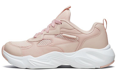 Skechers Stamina Airy Chunky Sneakers Women's Low-Top Pink White Color
