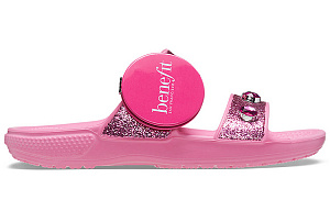 Crocs X Benefit Classic Sandals 'Pink Lemonade' Women's 1 2624995