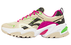 STAMINA x Skechers Stamina V2 Mecha Shoes 2 Low Top Chunky Sneakers Women's Beige Purple