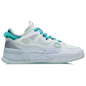 LiNing CF Twinkle Star Cushioning Lightweight Slip-Resistant Breathable Low-Top Skateboard Shoes Women's White Blue 1 2625680