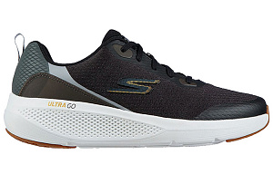 Skechers GO RUN Cushioning, Wear Resistant Low Top Casual Running Shoes Men's Black Gray 1 2625714