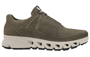 Ecco Multi Vent Cushioning, Slip Resistant, And Abrasion Resistant Low Top Casual Shoes Men's Gray Green 1 2626012