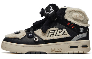 FILA FUSION Teratach Mid Top Vintage Basketball Shoes Women's Birch Brown
