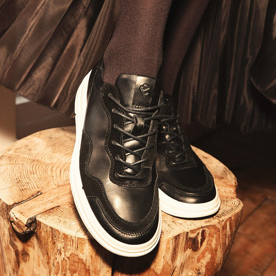 Ecco Soft X Skateboard Shoes Women's Black купить в интернет-магазине Yoocart с быстрой доставкой по России.