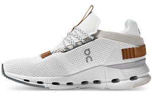 On Running Cloudnova White Pearl Brown Women's