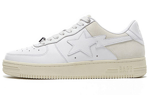 A BATHING APE STA Stylish Skateboarding Shoes Men's Cloud White