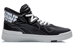 LiNing Wave Superwave Mid Thermal Slip Resistant And Abrasion Resistant Mid Top Skateboard Shoes Men's Black 1 2626946
