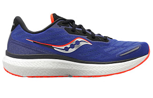 Saucony Triumph 19 Cushioning Anti-Slip And Wear-Resistant Low-Top Marathon Running Shoes Men's Blue White · 1 2627578