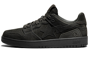 A BATHING APE SK8 STA URBAN FALL Stylish Skateboarding Shoes Men's Black