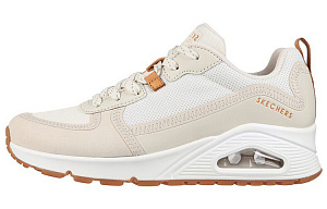 Skechers Uno Low Top Casual Shoes Women's Ecru