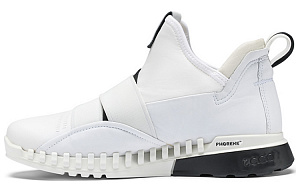 Ecco Cool Flying Cushioned Wear-Resistant Coverage High-Top Casual Shoes Women's White