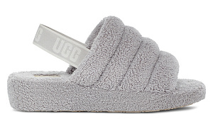 UGG FLUFF YEAH Stylish Sandal Women's Metal Gray 1 2628343