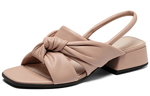 Ecco Plastic Elegant Square Toe Sandal Women's Tuscany Pink 1 2628349