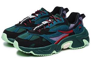 FACETASM x FILA FUSION Low-Top Chunky Sneakers Women's Black Green 1 2629346