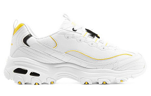 Skechers D'Lites 1.0 'White Yellow' Women's 1 2629563