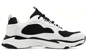 Skechers Lifestyle Arizin Low Top Casual Shoes Men's Black White 1 2629718