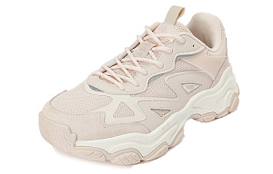 Kappa Cushioning Abrasion Resistant Breathable Coverage Low Top Chunky Sneakers Unisex Light Pink 1 2629808