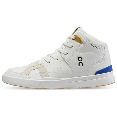 FEIDELEI x On The Roger Clubhouse Non-slip Lightweight Mid-Top Skateboard Shoes Men's White Indigo