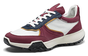 Ecco Low Top Casual Shoes Men's White Red 1 2630335