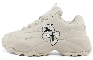 Kappa Abrasion Resistant Low Top Chunky Sneakers Women's Khaki