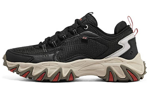 Skechers Wildfire Shoes Low Top Chunky Sneakers Men's Black