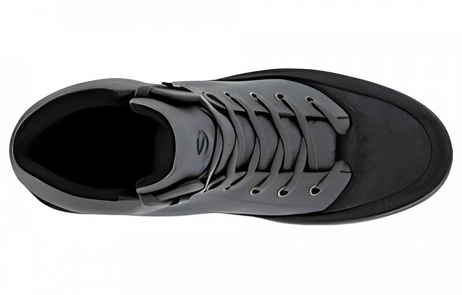 Ecco Soft And Cool Size 7 Winter II Collection Slip-Resistant High-Top Casual Athletic Shoes Men's Black Gray Color купить в интернет-магазине Yoocart с быстрой доставкой по России.