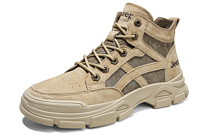 Jeep Warm Cushioning Height Increasing Ankle Length Outdoor Boots Men's Sand 1 2631958