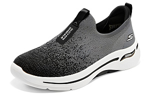 Skechers Go Walk Arch Fit Low Top Casual Shoes Women's Black White 1 2631996