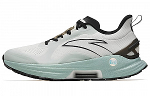 Anta Gen 3.0 Slip-Resistant Lightweight Rebound Low-Top Running Shoes Men's White Gray Green