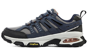Skechers Low-Top Casual Running Shoes Men's Blue Gray