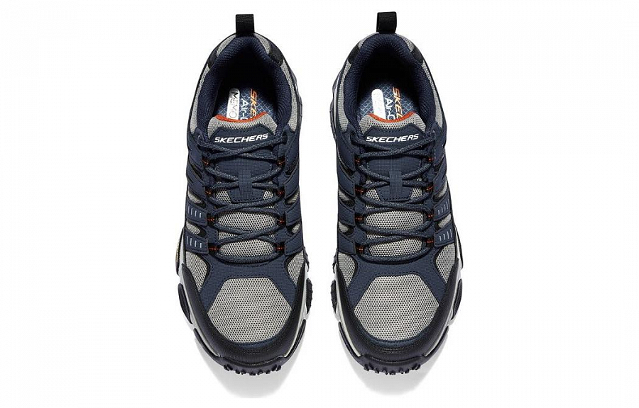 Skechers Low-Top Casual Running Shoes Men's Blue Gray купить в интернет-магазине Yoocart с быстрой доставкой по России.