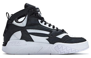 FILA FUSION DESPERADO WE Mid Top Vintage Basketball Shoes Women's Black White 1 2632691