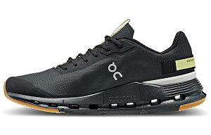 On Cloudnova Form Support Low-Top Casual Shoes Women's Black Grass Yellow