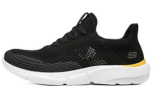 Skechers Ingram Low Top Casual Shoes Men's Black Yellow