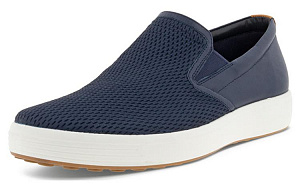 Ecco Soft Cool Slip-on Casual Shoes Men's Ocean Blue 1 2633013