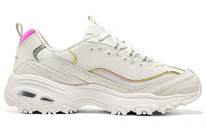 Skechers D'LITES 1.0 Fruit Bears Durable Breathable Low-Top Casual Shoes Women's White 1 2633085