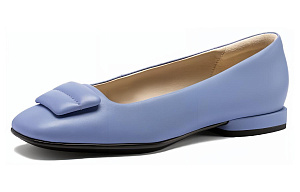Ecco Annie Square Toe Casual Single Shoes Women's Lavender 1 2633270