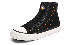 Dickies Anti Slip Wear Resistant High Top Canvas Shoes Women's Black 1 2633289