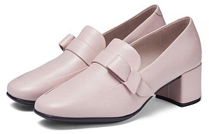 Ecco Block Heel High Heels 5cm Women's Nude Pink 1 2633341