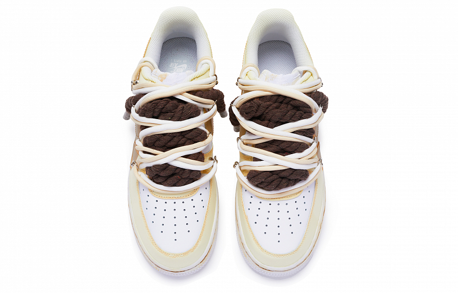 Nike Air Force 1 07 Air Force 1 T10 Low Top Skateboard Shoes Men's White Yellow Brown купить в интернет-магазине Yoocart с быстрой доставкой по России.