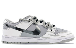 Nike Dunk Low Low-Top Skateboard Shoes Men's Gray White 1 2633741